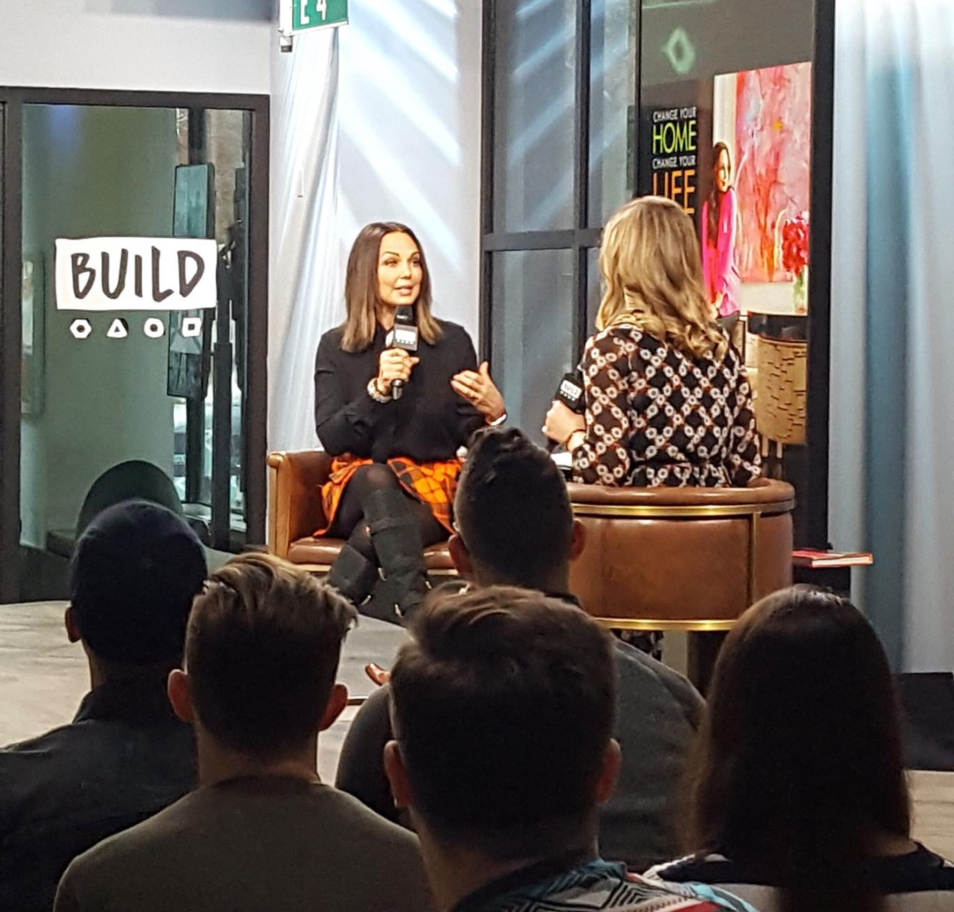 Moll Anderson speaking on stage